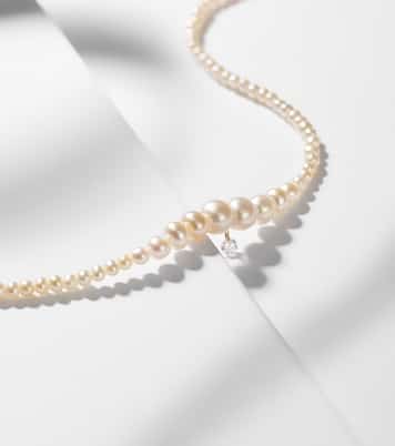 Collier Gradient en or 18 ct, perles et diamant | Persée