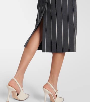 Wool-blend bouclé tweed midi skirt | Alessandra Rich