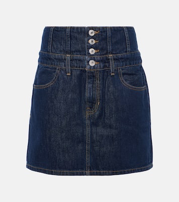 Minifalda Corset de denim de tiro alto | Re/Done