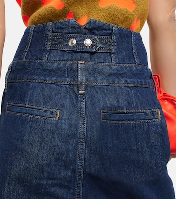 Minifalda Corset de denim de tiro alto | Re/Done