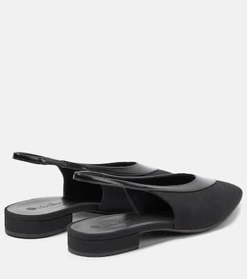 Slingback-Ballerinas Rebecca mit Leder | Loro Piana