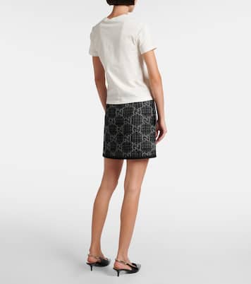 Camiseta de jersey de algodón adornada | Gucci