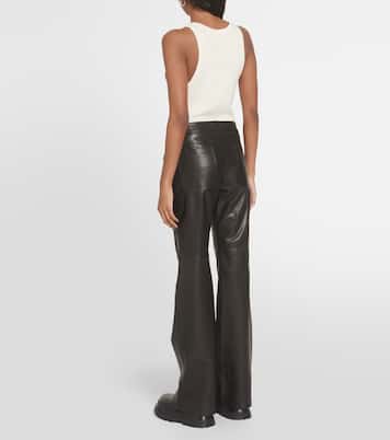 Schlaghose Sleek Statement aus Leder | Dorothee Schumacher