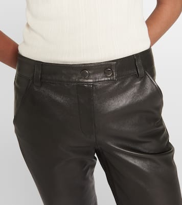 Schlaghose Sleek Statement aus Leder | Dorothee Schumacher