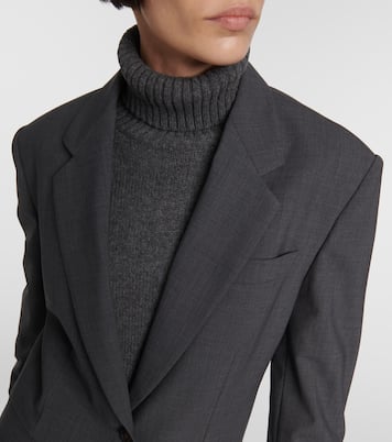 Oversized wool-blend blazer | Brunello Cucinelli