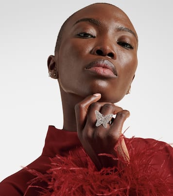 Bague Fireworks Butterfly en or blanc 18 ct et diamants | Suzanne Kalan