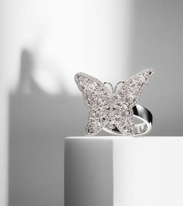 Bague Fireworks Butterfly en or blanc 18 ct et diamants | Suzanne Kalan