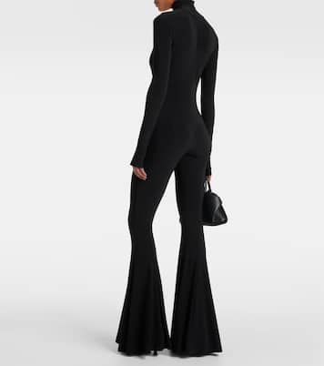 Mono flared con cuello alto | Norma Kamali