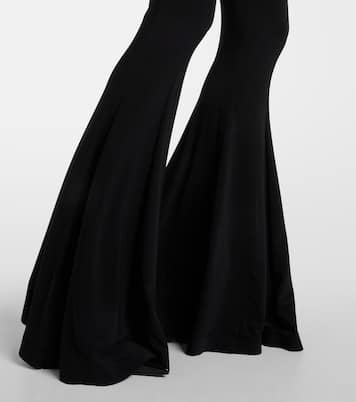 Mono flared con cuello alto | Norma Kamali