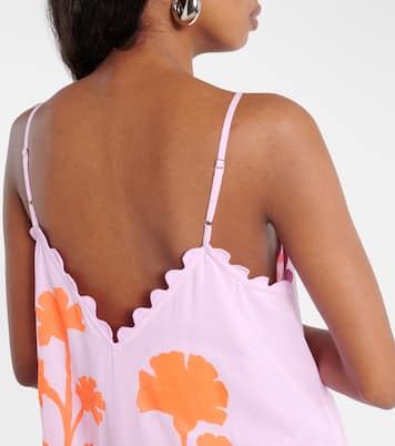 Vestido midi de algodón floral a capas | Juliet Dunn