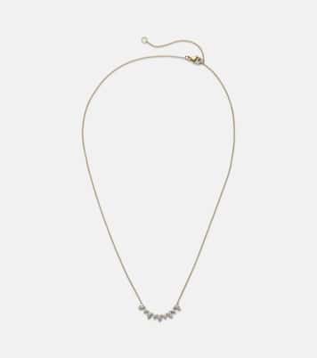 Collier Perfect Pear en or 10 ct et diamants | Stone and Strand