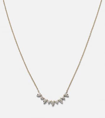 Collier Perfect Pear en or 10 ct et diamants | Stone and Strand