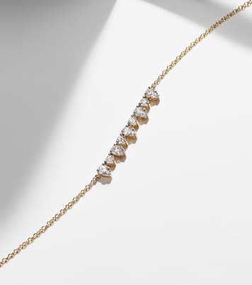 Collier Perfect Pear en or 10 ct et diamants | Stone and Strand