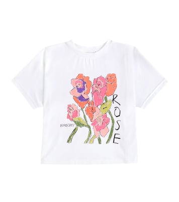 T-shirt in jersey di cotone con stampa | Burberry Kids