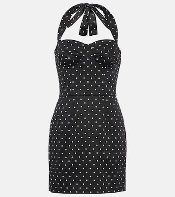 Vestido corsé de drill con lunares | Dolce&Gabbana
