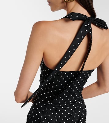 Vestido corsé de drill con lunares | Dolce&Gabbana