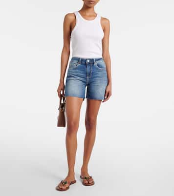 Shorts di jeans Ex-Boyfriend a vita alta | AG Jeans