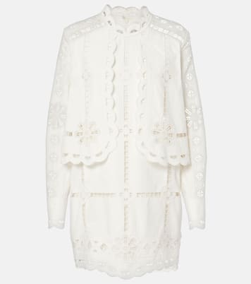 Besticktes Minikleid Praline aus Baumwolle | Isabel Marant