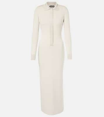 Wool and silk-blend polo dress | Tom Ford
