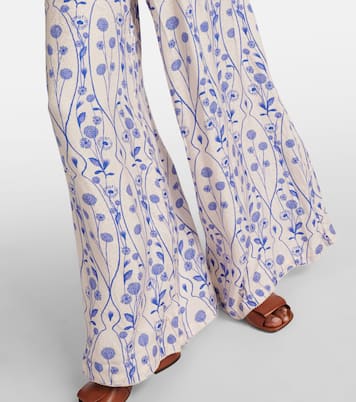 Pantaloni a palazzo Pinon con stampa | Agua by Agua Bendita