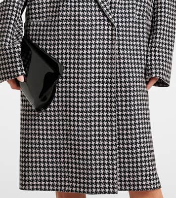 Double-breasted houndstooth coat | Norma Kamali