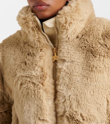 Quilted faux fur ski jacket | Goldbergh