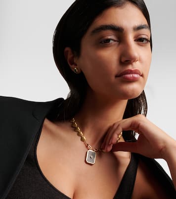 Collier Heart Scapular en or 18 ct, ébène et diamant | Marie Lichtenberg