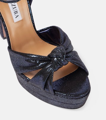 Cupid Plateau 130 satin platform sandals | Aquazzura