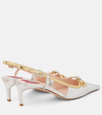 Viv' Canard 55 metallic leather pumps  | Roger Vivier
