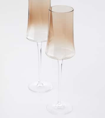Set of 2 champagne flute glasses | Brunello Cucinelli