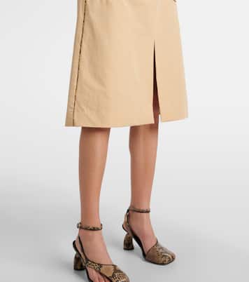 Gonna midi in popeline di cotone | Dries Van Noten