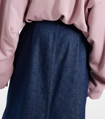 Gonna lunga di jeans con cintura | Dries Van Noten