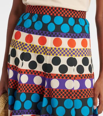 Falda midi de algodón estampada | Valentino