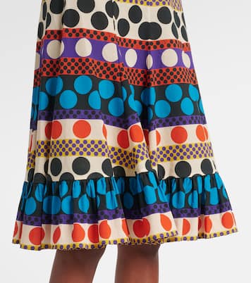 Falda midi de algodón estampada | Valentino