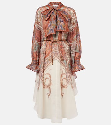 Abito midi Rhiannon in ramia | Zimmermann