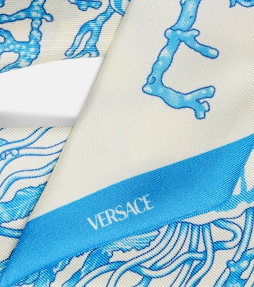 Sciarpa Underwater Barocco in twill di seta | Versace