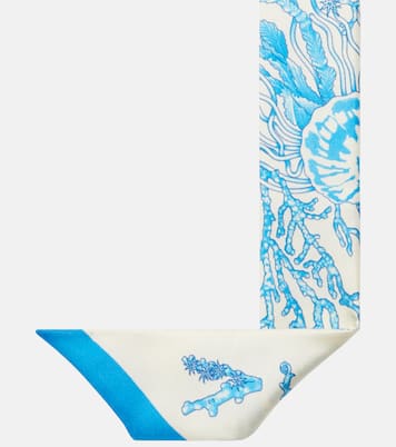 Sciarpa Underwater Barocco in twill di seta | Versace