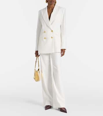 Jude linen-blend wide-leg pants | Veronica Beard