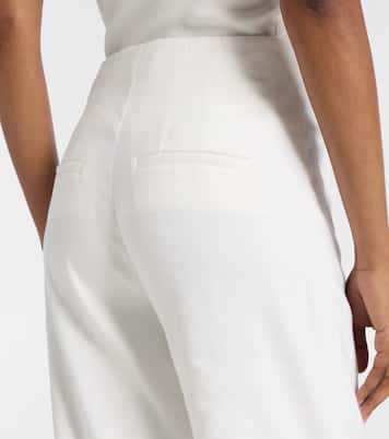 Jude linen-blend wide-leg pants | Veronica Beard