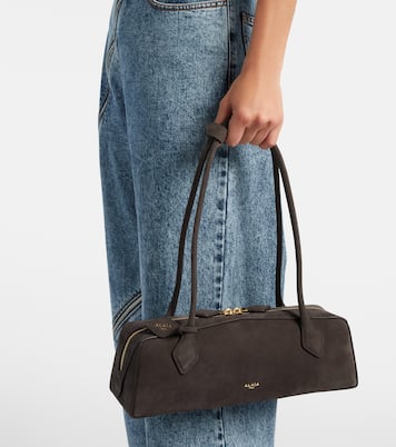 Le Teckel Medium suede shoulder bag | Alaïa