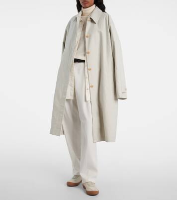 Pluma cotton and cashmere coat | The Row