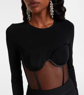 Paneled corset dress | Nensi Dojaka