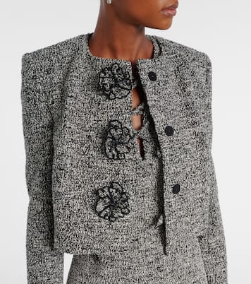 Chaqueta de tweed en mezcla de algodón | Oscar de la Renta
