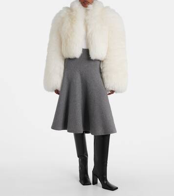 크롭 시어링 재킷 | Alaïa