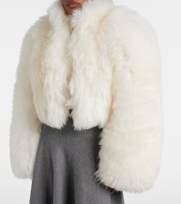 크롭 시어링 재킷 | Alaïa