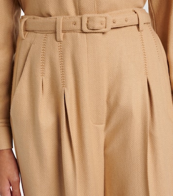 Rhein high-rise wool flared pants | Gabriela Hearst