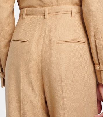 Rhein high-rise wool flared pants | Gabriela Hearst