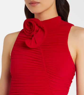 Floral-appliqué draped gown | Magda Butrym