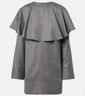 Vestido corto con raya diplomática | Ganni
