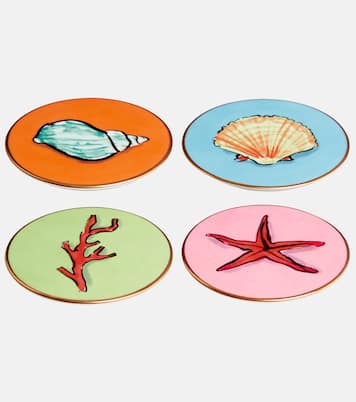 Set de 4 dessous de verre Il Viaggio di Nettuno | Ginori 1735